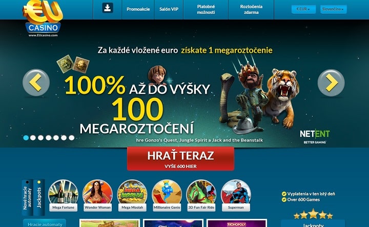 Eu casino screenshot 1 - Synergy Casino