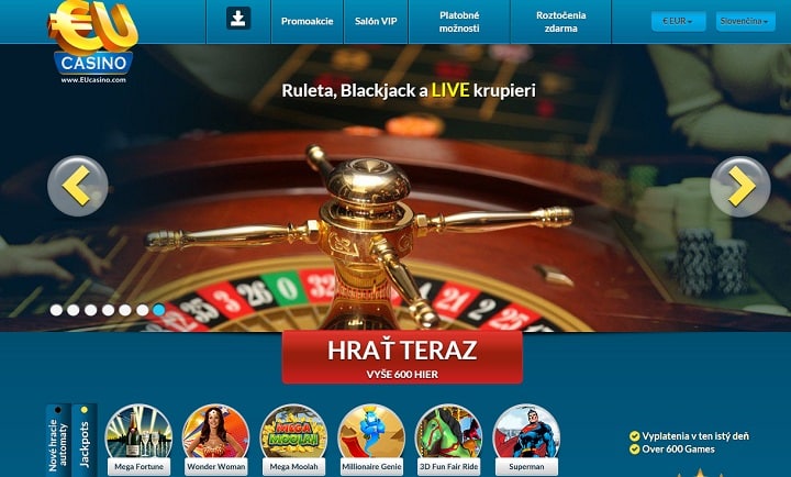 Eu casino screenshot 2 - Synergy Casino