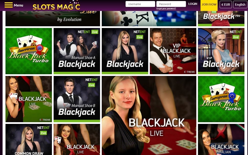 Slotsmagic Blackjack screenshot