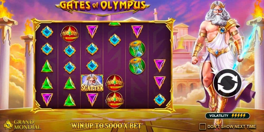 Špeciálne funkcie automatu Gates of Olympus v Grand Mondial Casino