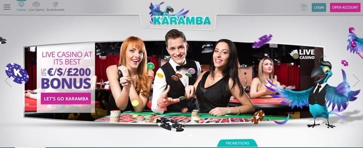 karamba casino homepage