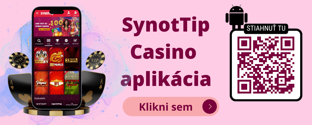 SynotTip Casino mobilná aplikácia - Synergy SK