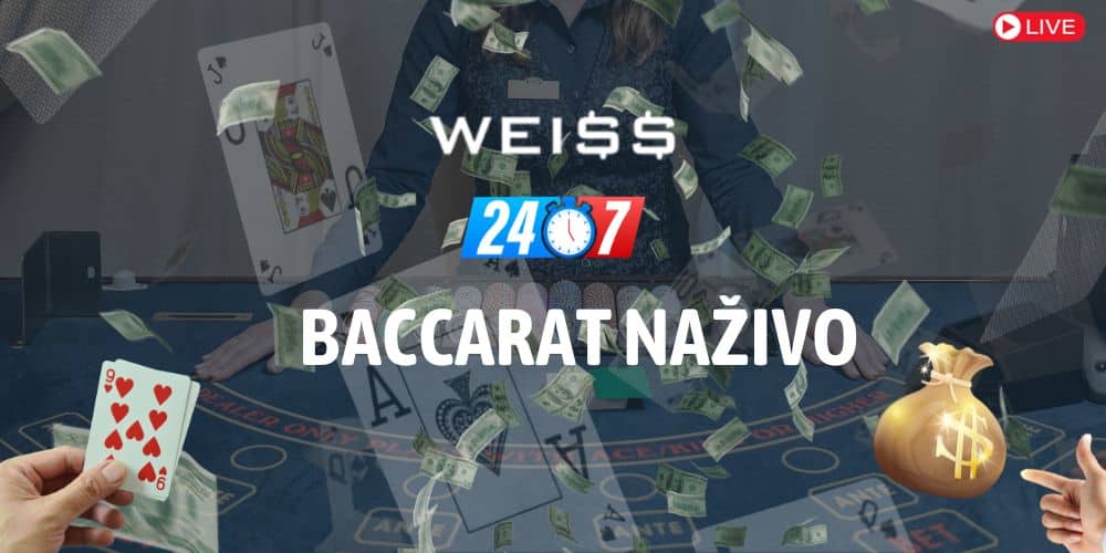 Baccarat vo Weiss Casino - 24/7 zábava naživo!