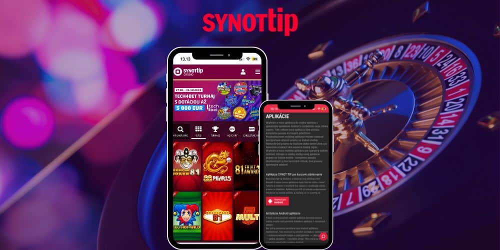 SynotTip Casino Bonus Bez Vkladu - 7 € aj Vymakaná Mobilná Aplikácia