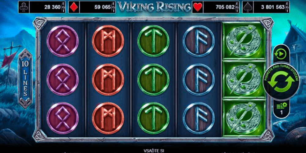 Balík nových automatov v tipsport casino prináša Viking Rising