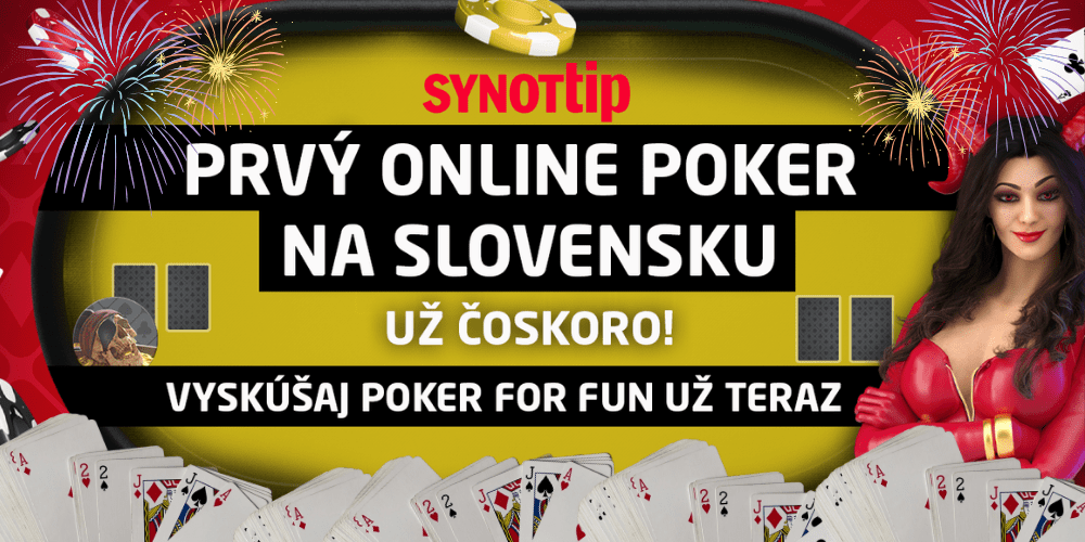 SynotTip poker: Prvý online poker konečne na Slovensku