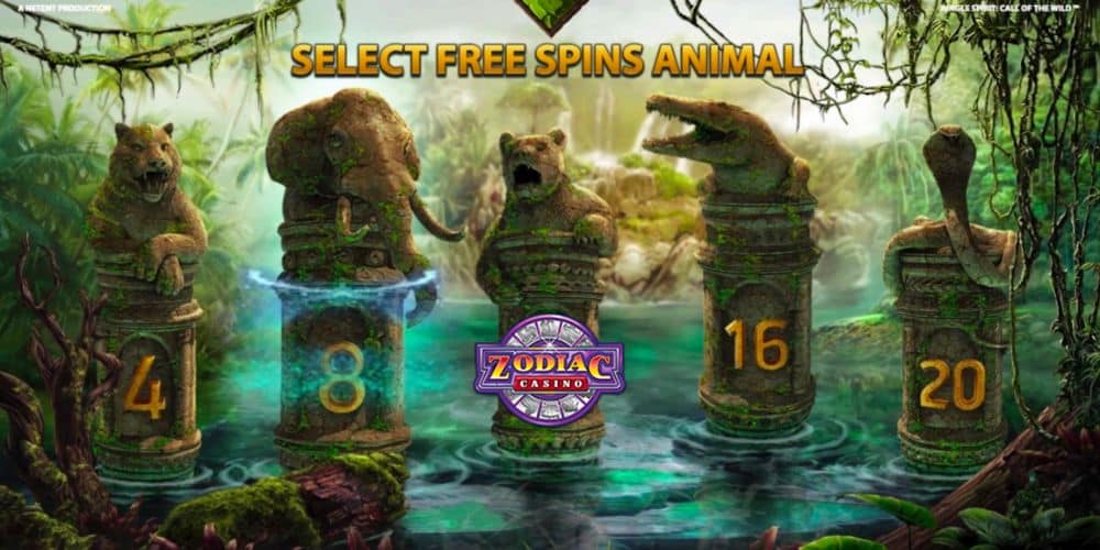 Ako hrať automat Jungle Spirit v Zodiac Casino?