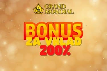 Bonus za vklad 200 % : Získajte až 1 000 € v Grand Mondial Casino!