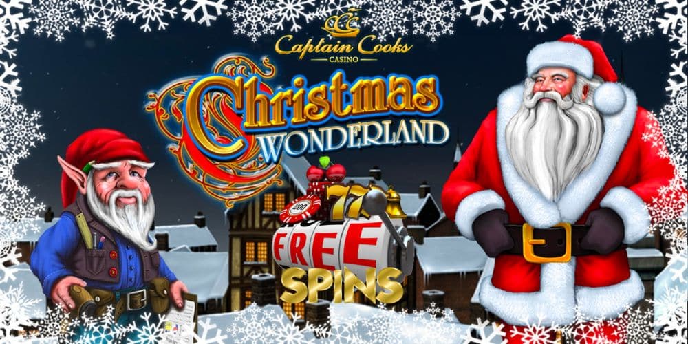 Spiny Zdarma v Captain Cooks Casino - 50 000€ s Christmas Wonderland!