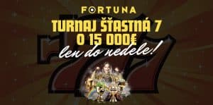 Turnaj Šťastná 7 o 15 000€ – Tento Týždeň vo Fortuna!