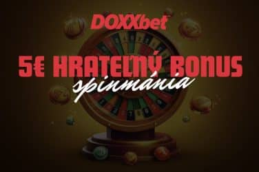 DOXXbet Spinmánia - Vytoč si Svoj Vlastný 5€ Bonus!